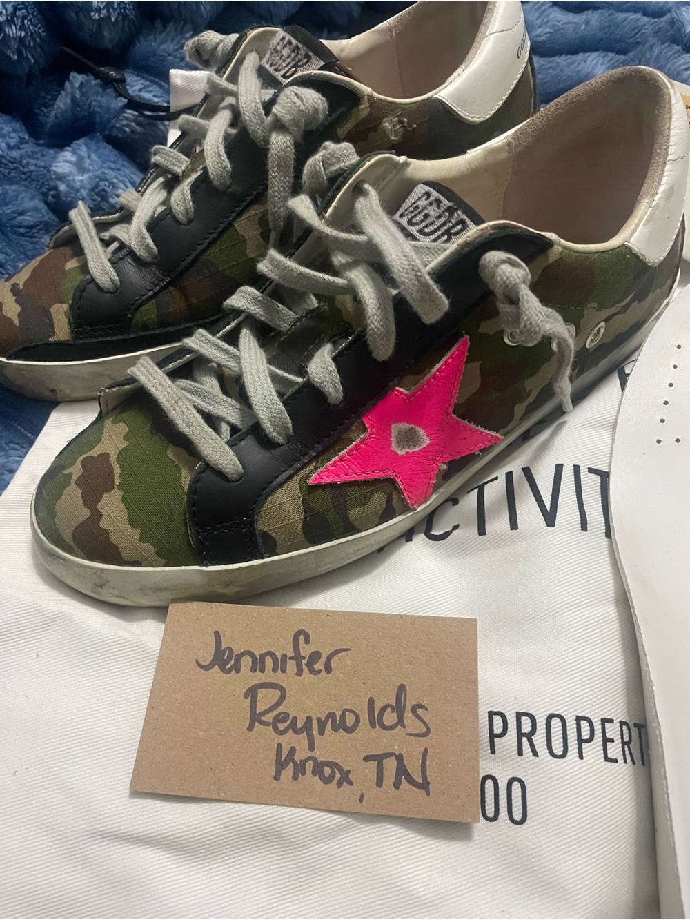 Golden goose camo superstars 36
